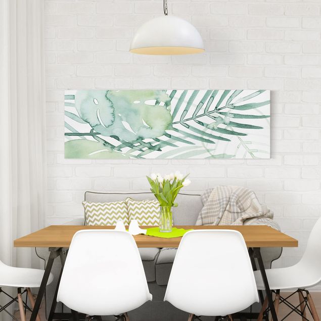 Billeder blomster Palm Fronds In Watercolour I