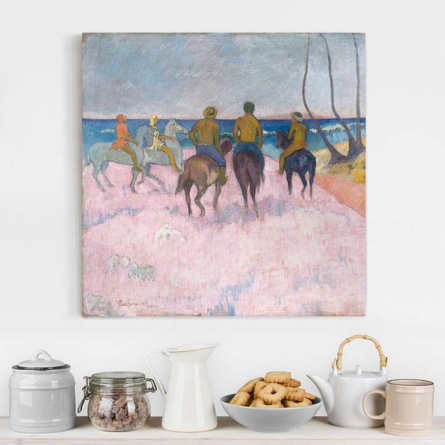Kunst stilarter impressionisme Paul Gauguin - Riders On The Beach
