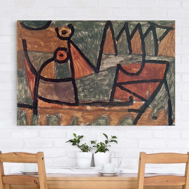 køkken dekorationer Paul Klee - Sinister Boat Trip