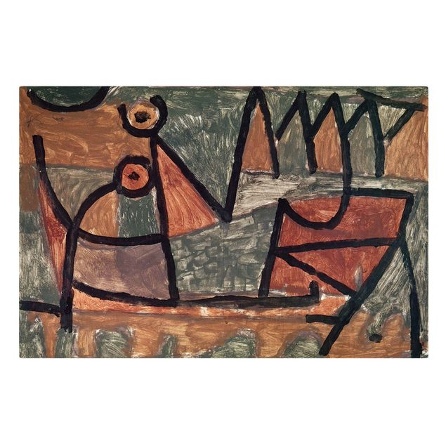 Billeder på lærred abstrakt Paul Klee - Sinister Boat Trip