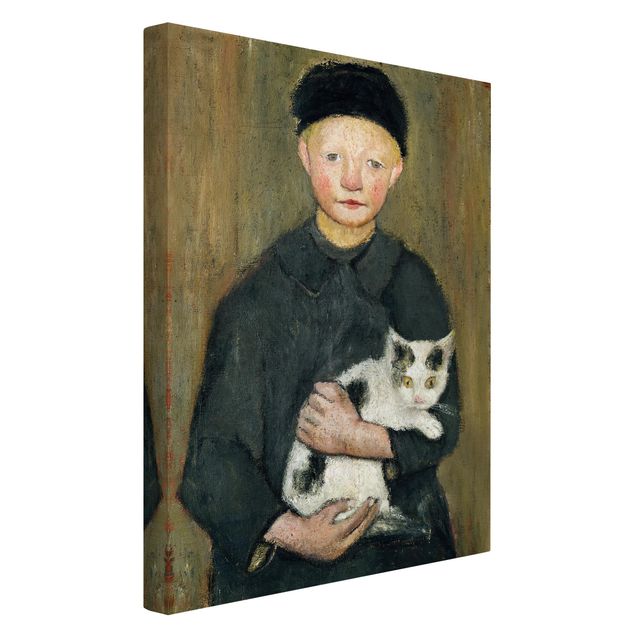 Billeder katte Paula Modersohn-Becker - Boy with Cat