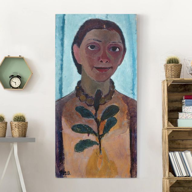 Kunst stilarter ekspressionisme Paula Modersohn-Becker - Self-Portrait With Camellia Twig