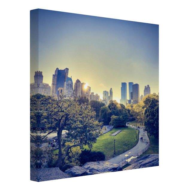 Billeder på lærred arkitektur og skyline Peaceful Central Park