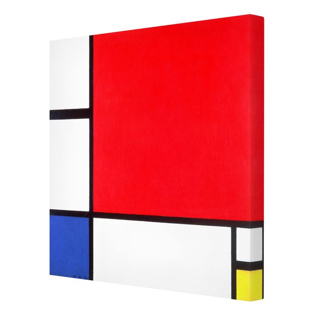 Billeder på lærred abstrakt Piet Mondrian - Composition With Red Blue Yellow