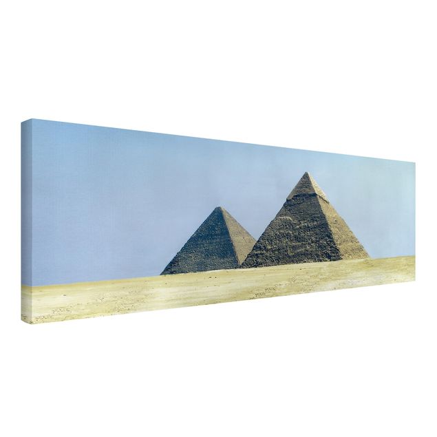 Billeder på lærred arkitektur og skyline Pyramids Of Giza