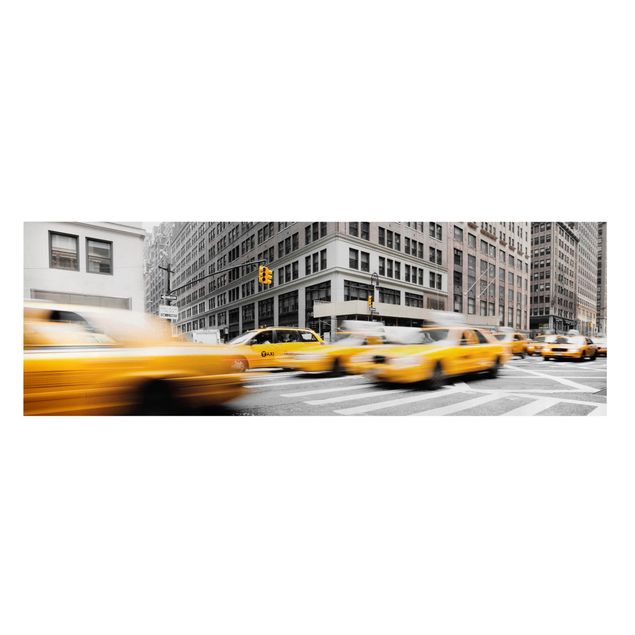 Billeder på lærred sort og hvid Bustling New York