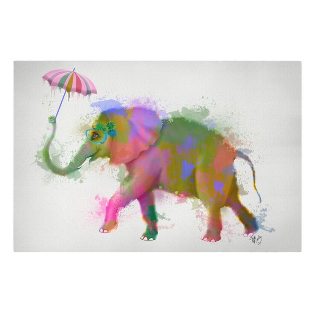 Billeder moderne Rainbow Splash Elephant