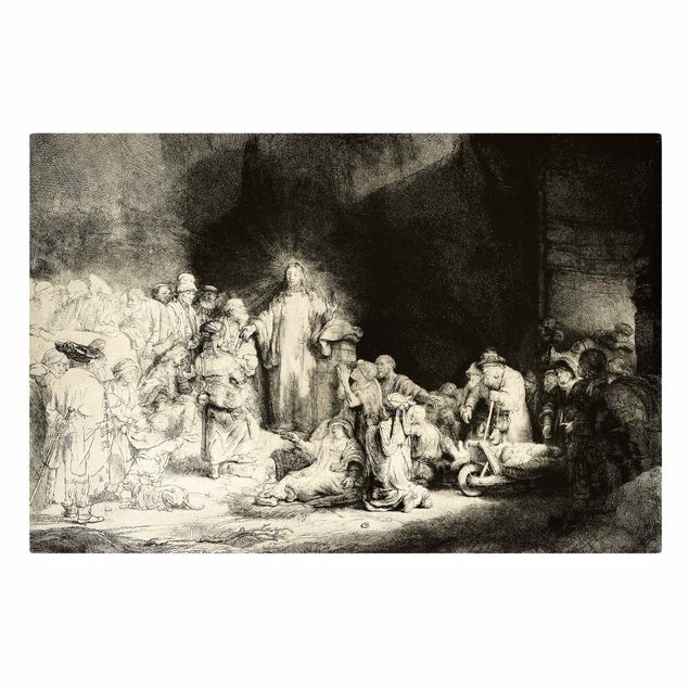 Kunst stilarter Rembrandt van Rijn - Christ healing the Sick. The Hundred Guilder