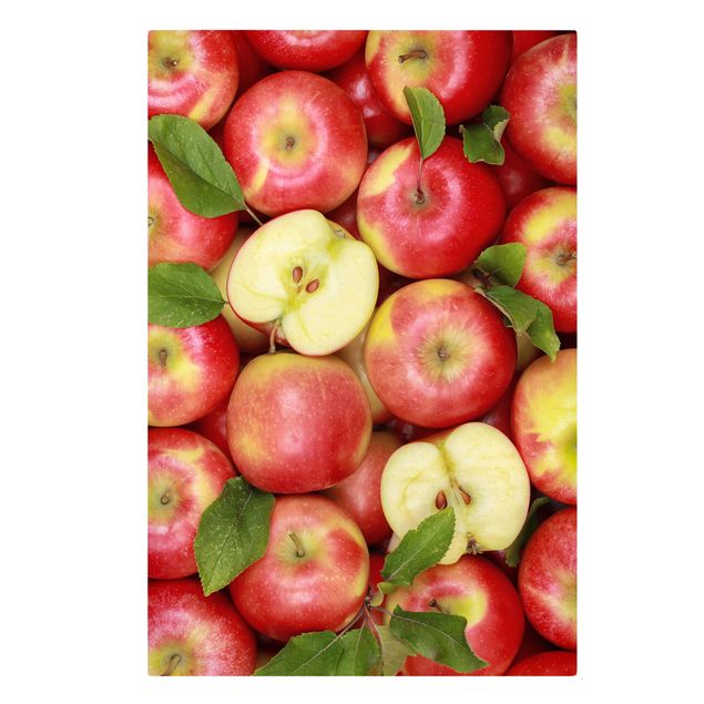 Billeder på lærred grøntsager og frukt Juicy apples