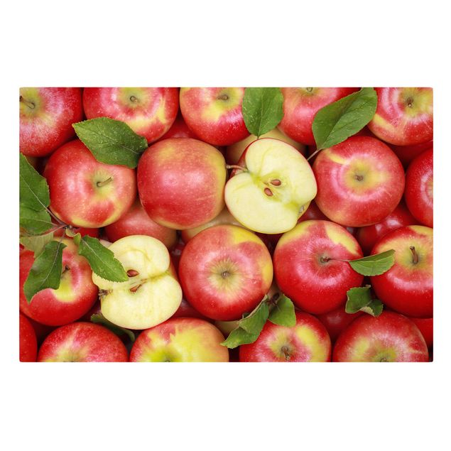 Billeder på lærred grøntsager og frukt Juicy apples