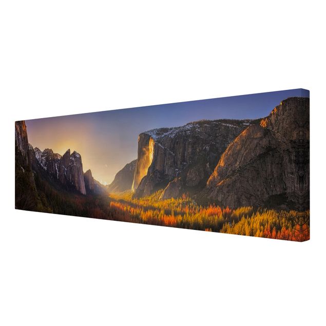Billeder på lærred landskaber Sunset in Yosemite