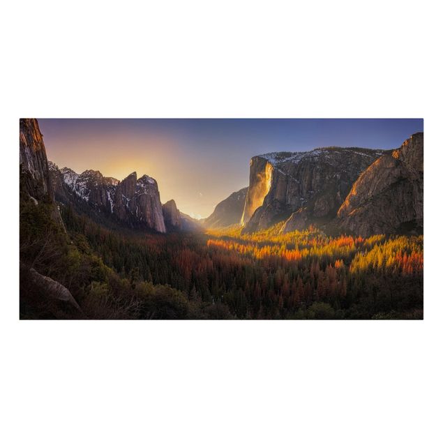 Billeder landskaber Sunset in Yosemite