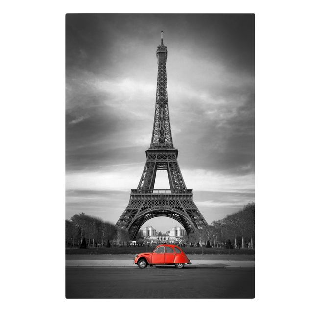 Billeder på lærred sort og hvid Spot On Paris