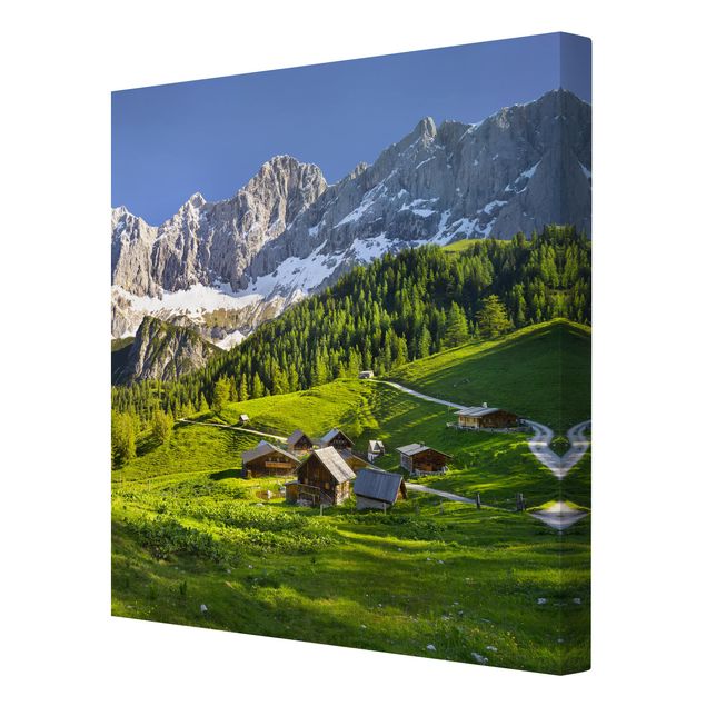 Billeder på lærred landskaber Styria Alpine Meadow