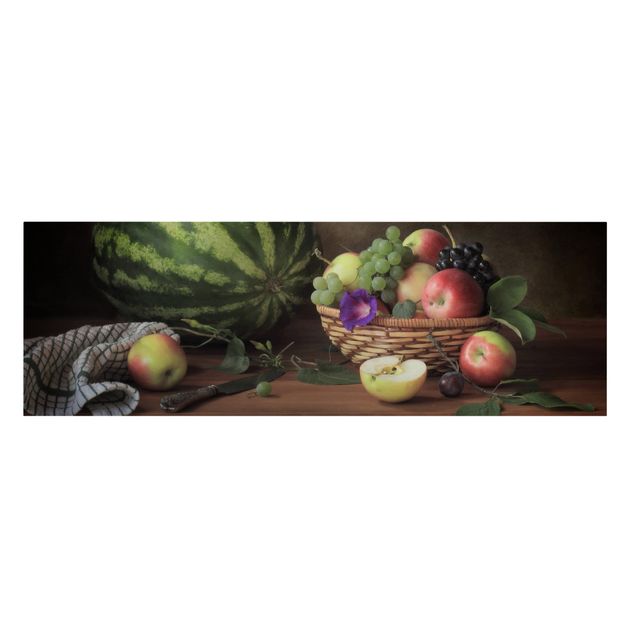 Billeder på lærred grøntsager og frukt Still Life With Melon