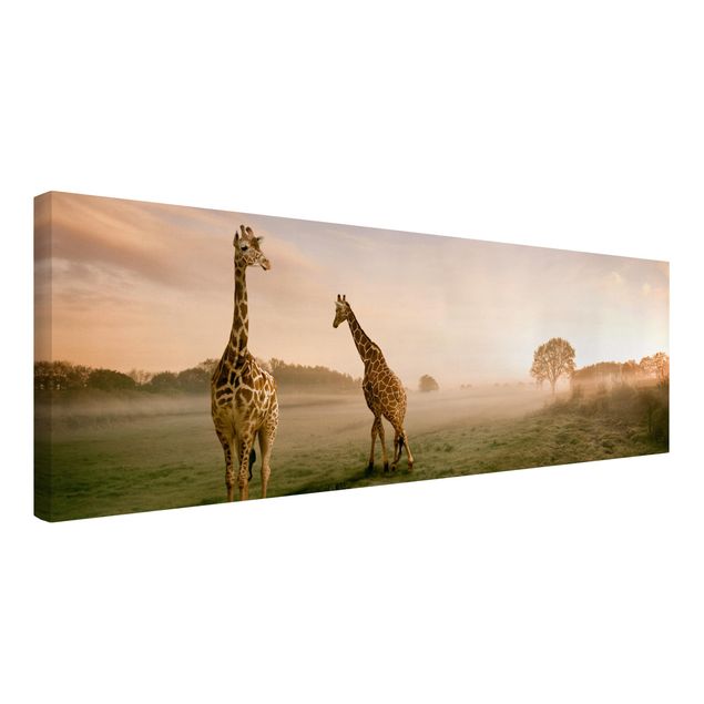 Billeder på lærred Afrika Surreal Giraffes