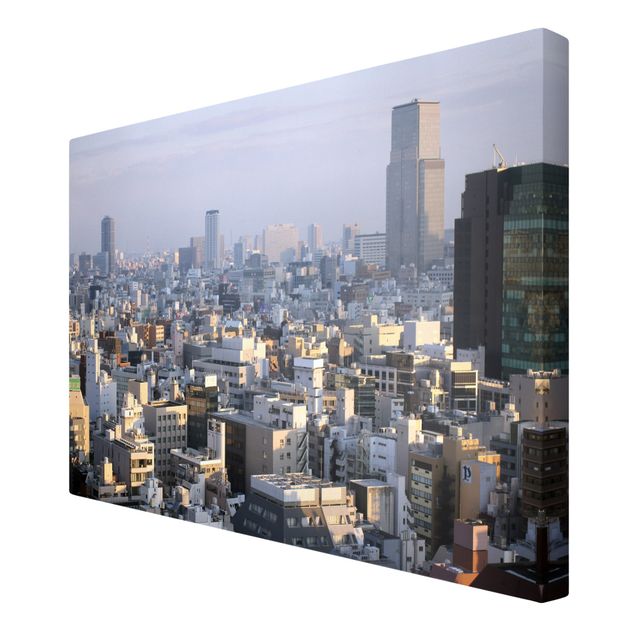 Billeder på lærred arkitektur og skyline Tokyo City