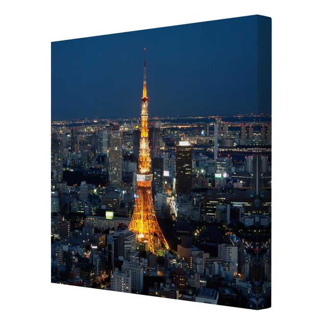 Billeder på lærred arkitektur og skyline Tokyo Tower