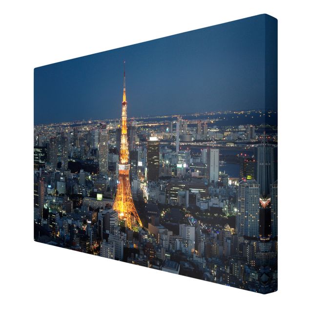 Billeder på lærred arkitektur og skyline Tokyo Tower