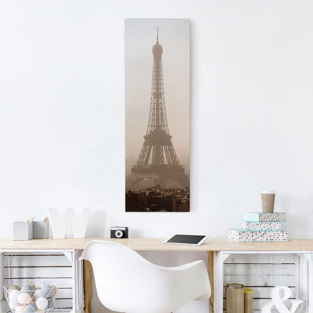 Billeder på lærred arkitektur og skyline Tour Eiffel