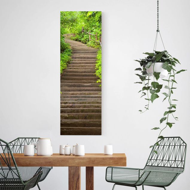 Billeder landskaber Stairs In The Woods