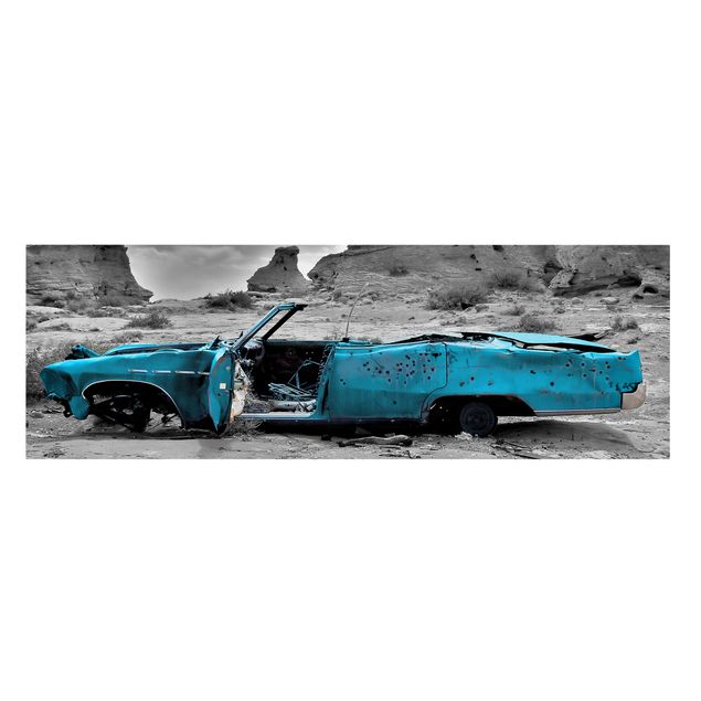 Billeder på lærred landskaber Turquoise Cadillac