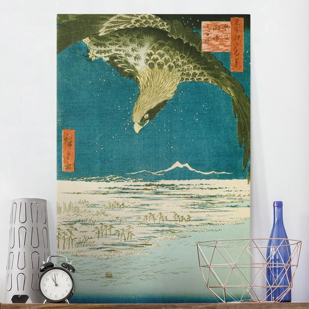køkken dekorationer Utagawa Hiroshige - The Plain near Fukagawa Susaki