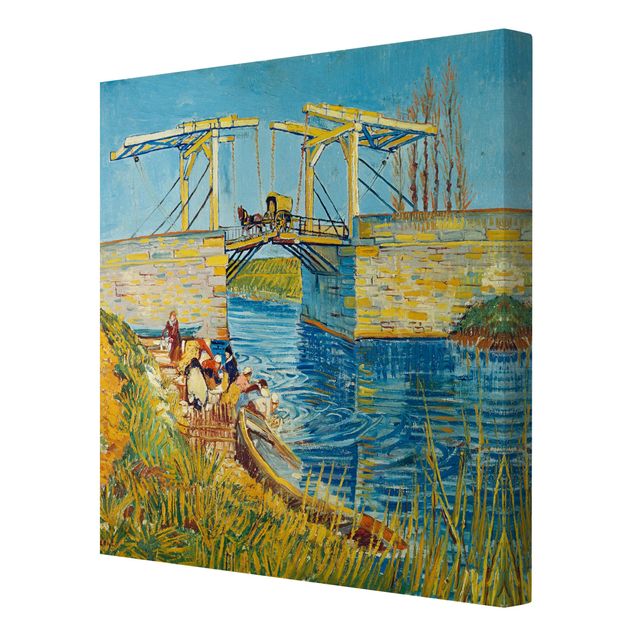 Kunst stilarter Vincent van Gogh - The Drawbridge at Arles with a Group of Washerwomen