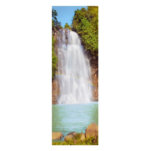 Billeder på lærred landskaber Waterfall Romance