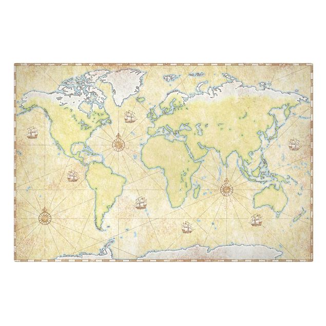 Billeder grøn World Map