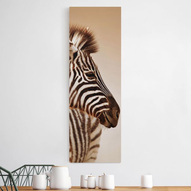 Billeder på lærred zebraer Zebra Baby Portrait