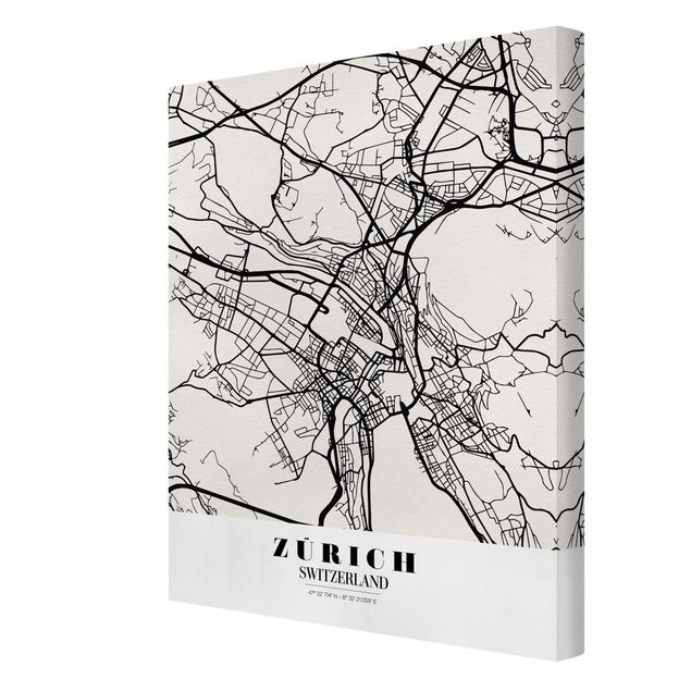 Billeder Zurich City Map - Classic