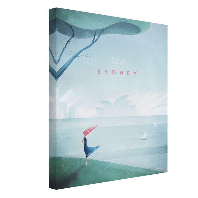 Billeder på lærred hav Travel Poster - Sidney