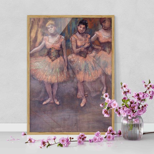 Billeder ballerina Edgar Degas - Three Dancers before Exercise