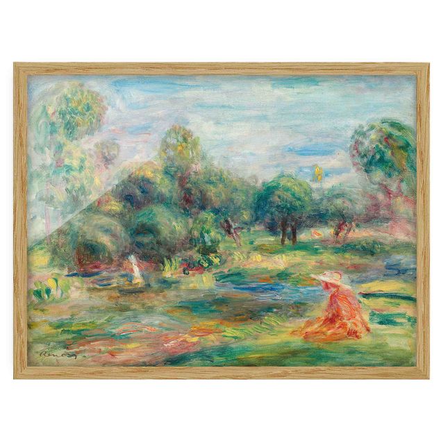 Billeder træer Auguste Renoir - Landscape At Cagnes