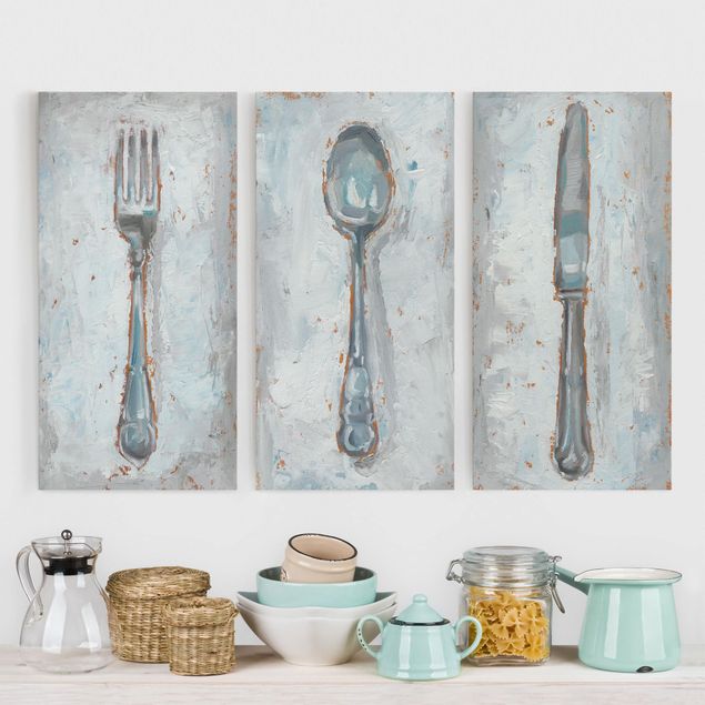 køkken dekorationer Impressionistic Cutlery Set I