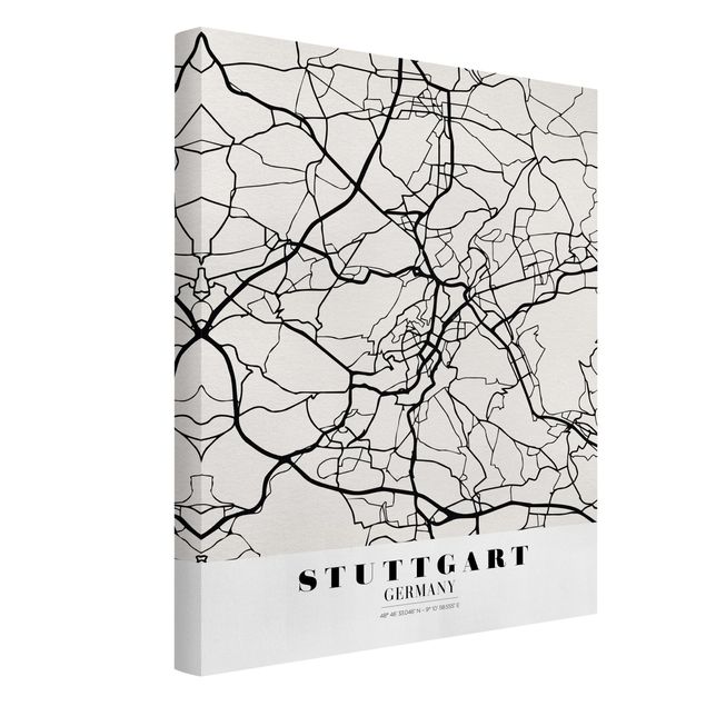 Billeder verdenskort Stuttgart City Map - Classic