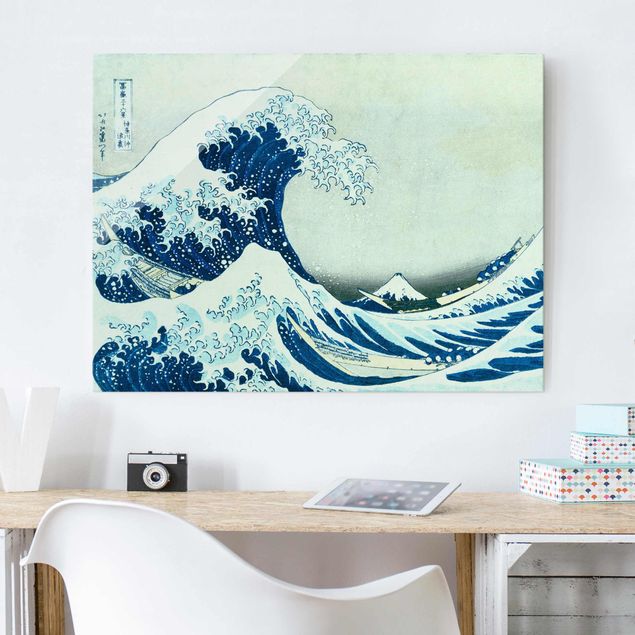 Glasbilleder ordsprog Katsushika Hokusai - The Great Wave At Kanagawa