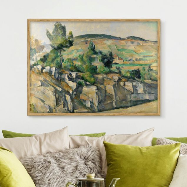 Kunst stilarter impressionisme Paul Cézanne - Hillside In Provence