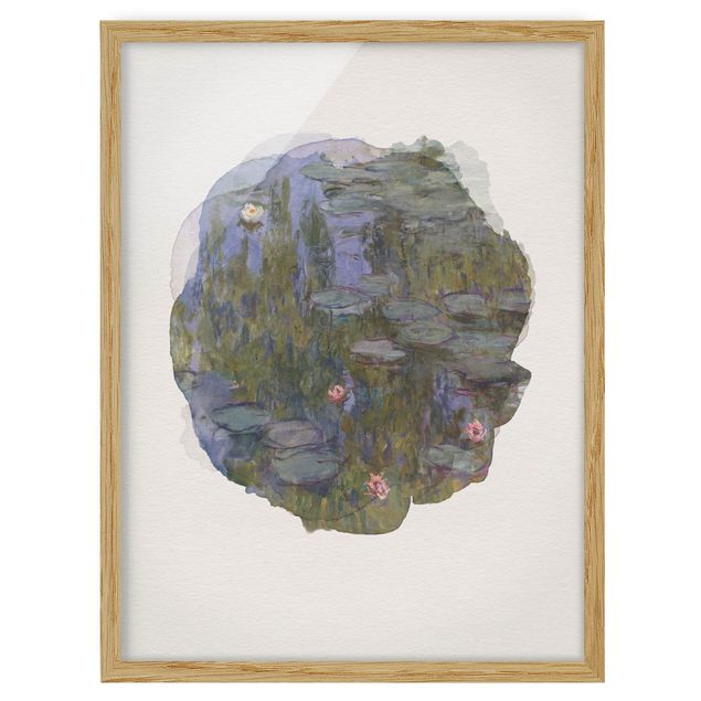 Billeder landskaber WaterColours - Claude Monet - Water Lilies (Nympheas)