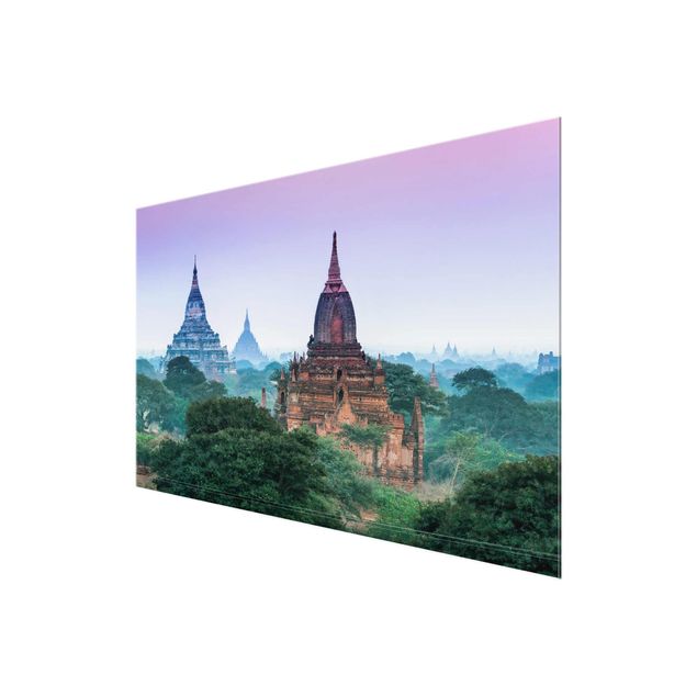 Glasbilleder arkitektur og skyline Temple Grounds In Bagan