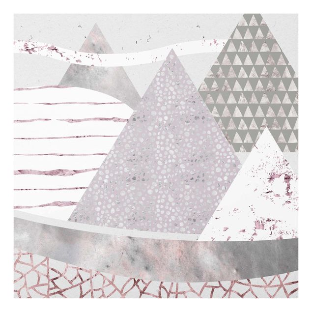 Billeder mønstre Abstract Mountain Landscape Pastel Pattern