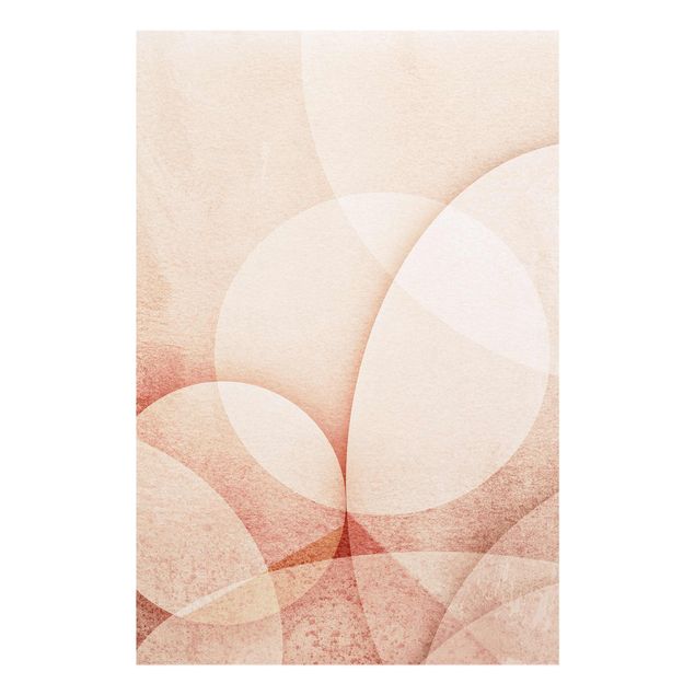 Billeder lyserød Abstract Graphics In Peach-Colour