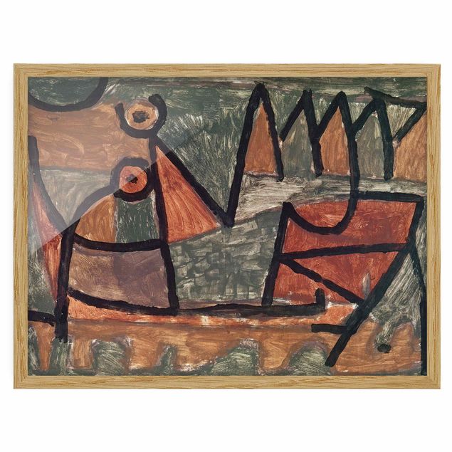 Billeder kunsttryk Paul Klee - Sinister Boat Trip