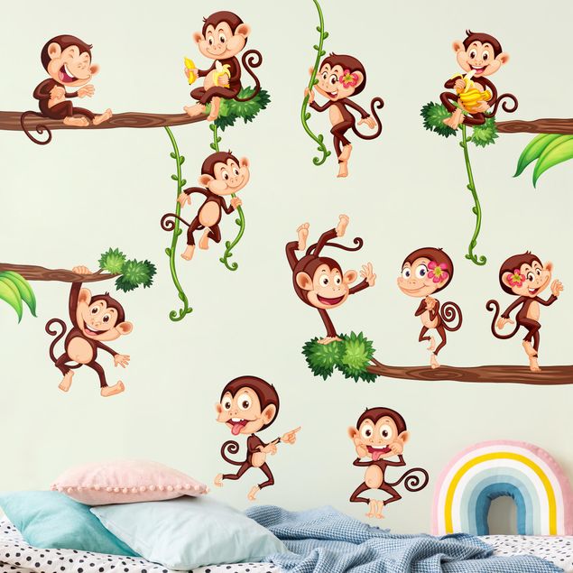 Wallstickers aber Monkeys of the jungle