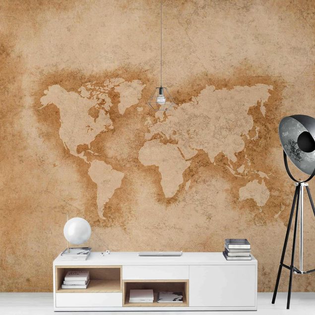 Tapet verdenskort Antique World Map
