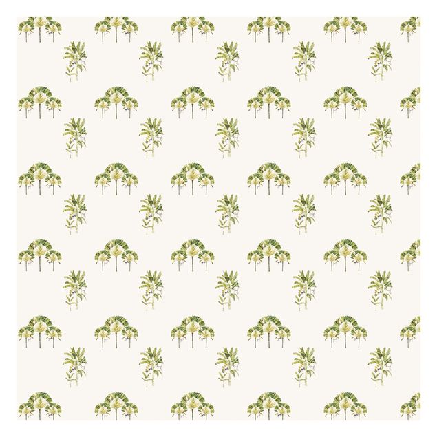 Tapet Watercolour Banana Trees Pattern
