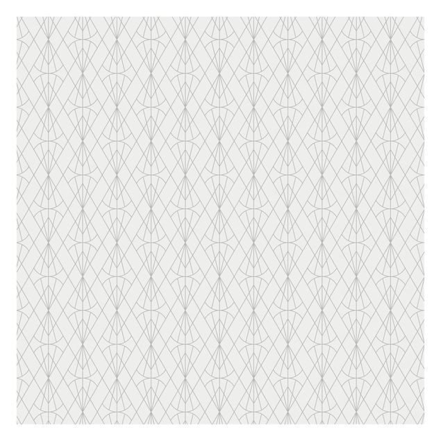 Tapet grå Art Deco Diamond Pattern In Gray XXL