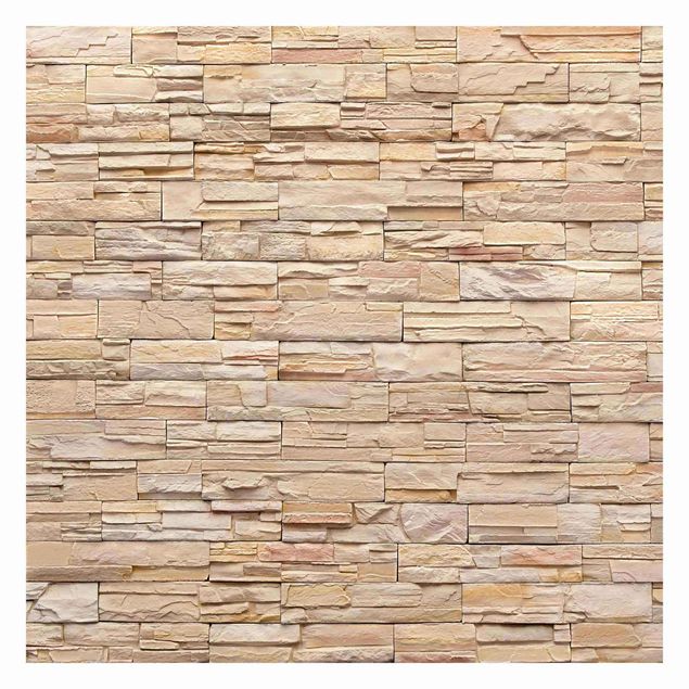 Industriel tapet Asian Stonewall - High Bright Stonewall Made Of Cosy Stones