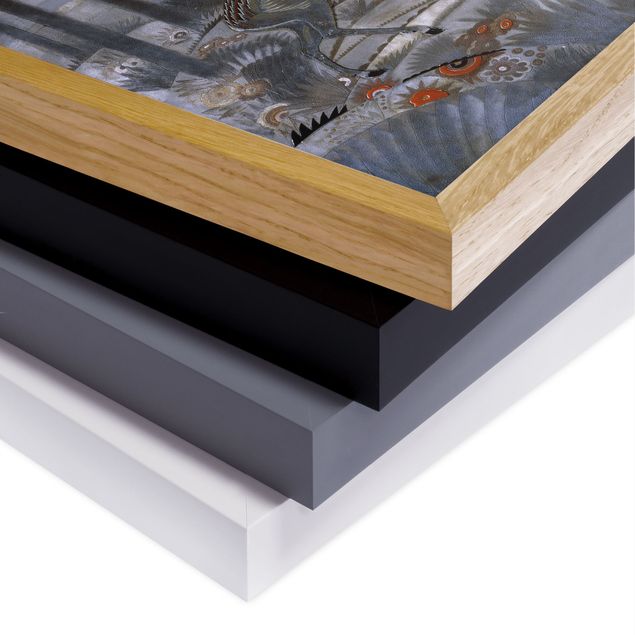 Billeder moderne Jean Dunand - Gazelles – Lacquered Wood Panel